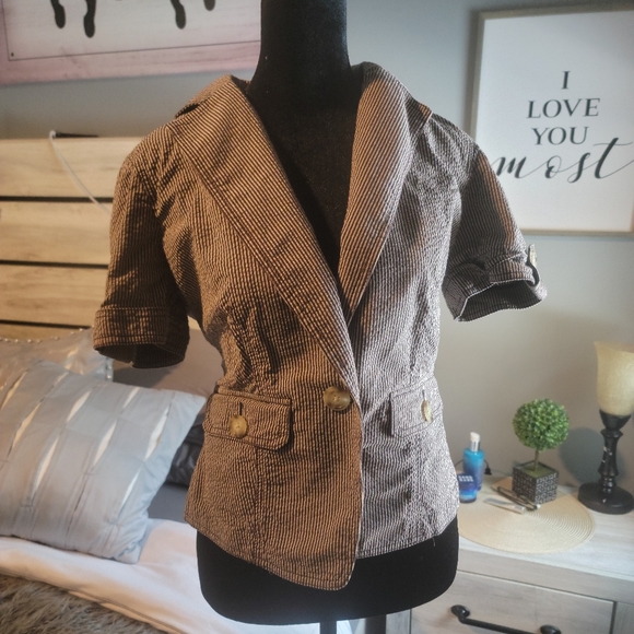 🤎MK SO CUTE!  MICHAEL KORS BLAZER!!! - Picture 3 of 7